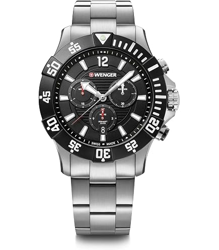 Amazon.com: Wenger 01.0643.119 Seaforce Watch Blue Dial with