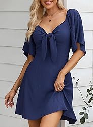 Dokotoo Navy Blue Women's Dresses Cute Fall Outfits