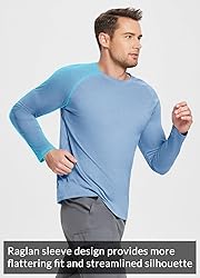 baleaf Men's Long Sleeve Running Shirts Workout