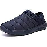 KUBUA Slippers for Men and Womens Indoor House Shoes Plush Slip on Outdoor Garden Loafers