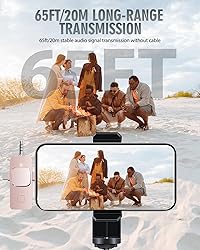 PQRQP 3 in 1 Wireless Lavalier Microphone for