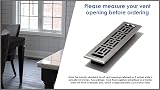Decor Grates SPH210-A Scroll Floor Register Antique Brass 2x10 Inch view 5
