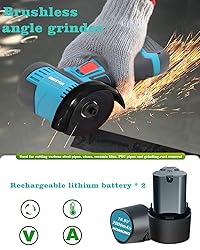 Brushless Angle Grinder with 2