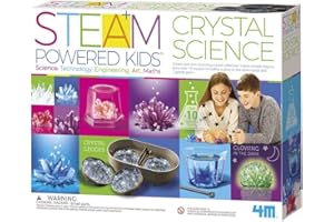 4M Deluxe Crystal Growing Combo Steam Science Kit from STEAM Powered Kids, For Boys & Girls Ages 10+