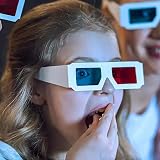 IRYNA 3D Glasses Anaglyph Red Cyan Paper Cardboard 10 Pairs view 2
