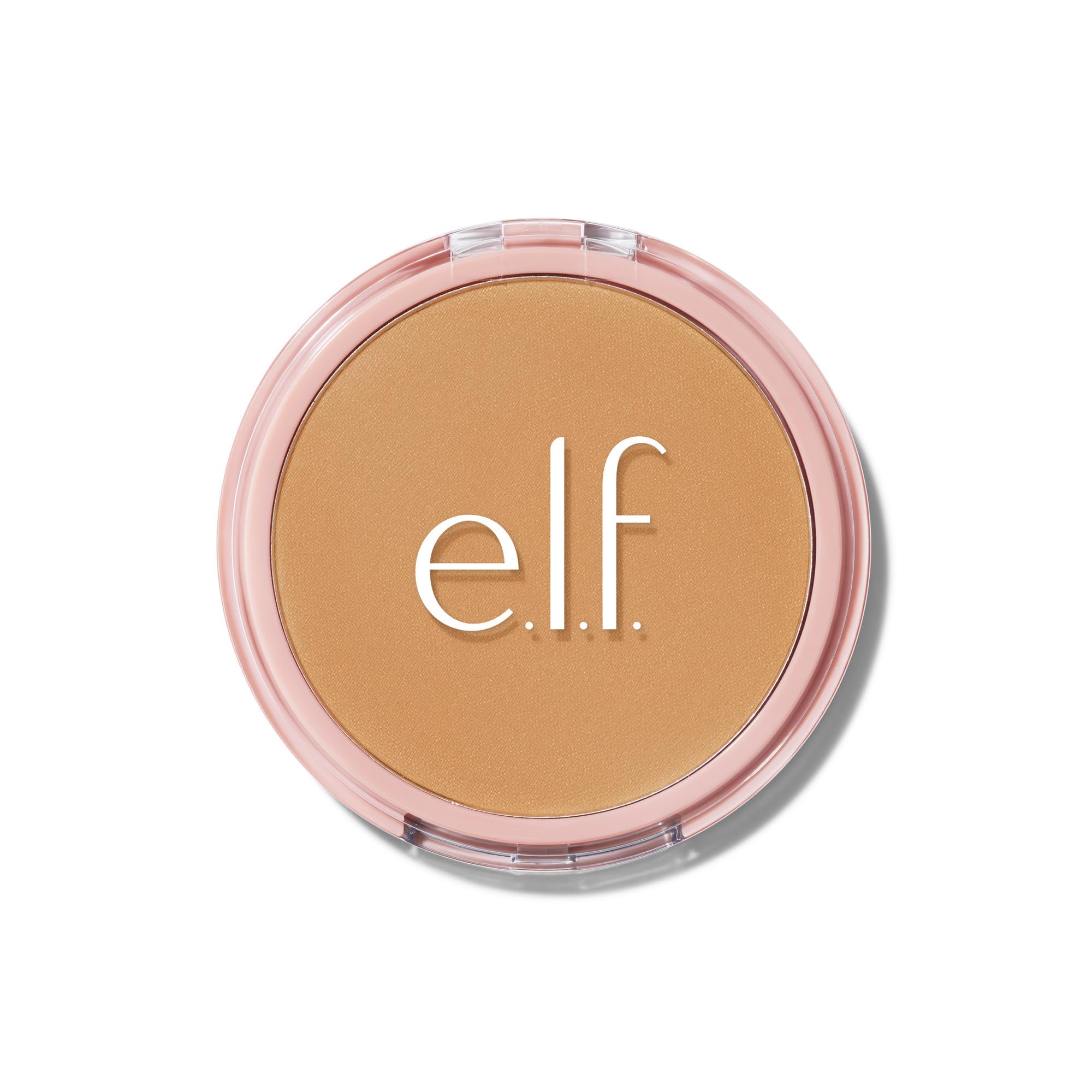 e.l.f. Halo Glow Powder Filter, Pressed Finishing Powder, Buildable Coverage, Crease-Resistant, Blurs the Appearance of Pores, With Velour Puff and Mirror, Vegan & Cruelty-Free, Tan Warm