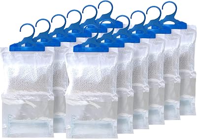 STERUN 12 Wardrobe Dehumidifier Bags Hanging with Leak Proof Storage Bag