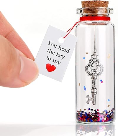 VELENTI Romantic Message in a Bottle Gift - Anniversary Jar for Him Her