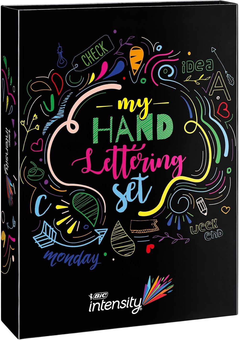 BIC My Hand Lettering Set 44 pens Intensity Fine Medium Dual Tip