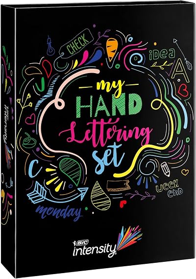 BIC My Hand Lettering Set 44 pens Intensity Fine Medium Dual Tip