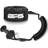 BPS New Zealand &lsquo;Storm&rsquo; Bodyboard Leash &ndash; Premium Coil 4ft Coiled Wrist Boogie Board Leashes with Plug