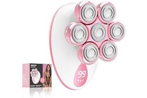 BAZIVVE Electric Razors for Women, 7D Rotary Shaver for Legs Bikini Rechargeable, Wet/Dry Hair Removal Kit for Whole Body, Cordless Lady Trimmer Groomer, Wider Shaving Surface, Pink