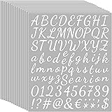 10 Sheets White Self Adhesive Vinyl Letters Numbers