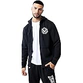 True Religion Men's Blazing Tour Applique Zip-Up Hoodie