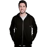 Marwin Sports Men's Regional Full Zip Hoodie Sweatshirt, Black/Grey, XL