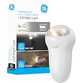 GE 3-in-1 LED Power Failure Nighlight Emergency Flashlight Soft White Night Light Plug Into Wall Rechargeable Dusk to Dawn Auto On/Off Hurricane Storm Tornado 11281