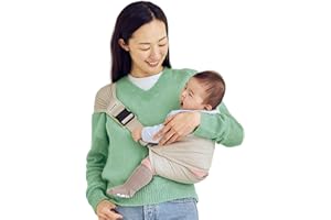 Konny Baby Carrier Hip Seat, Dual Support IHDI Certified with Two Safety Pads, Adjustable Wraps Sling Wearable One Size Fits All, Baby Essentials for 6 to 48 Months up to 44 lbs -Grey Beige