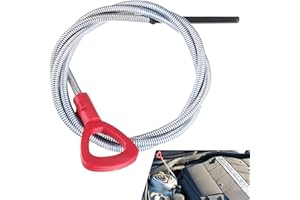 awlbed 1 PC Car Transmission Oil Dipstick, 48" Flexible Dipstick for 722.6 722.7 722.8, Automatic Transmission Oil Level Check Tool Replace 140589152100, Compatible with Mercedes Benz (Red & Silver)