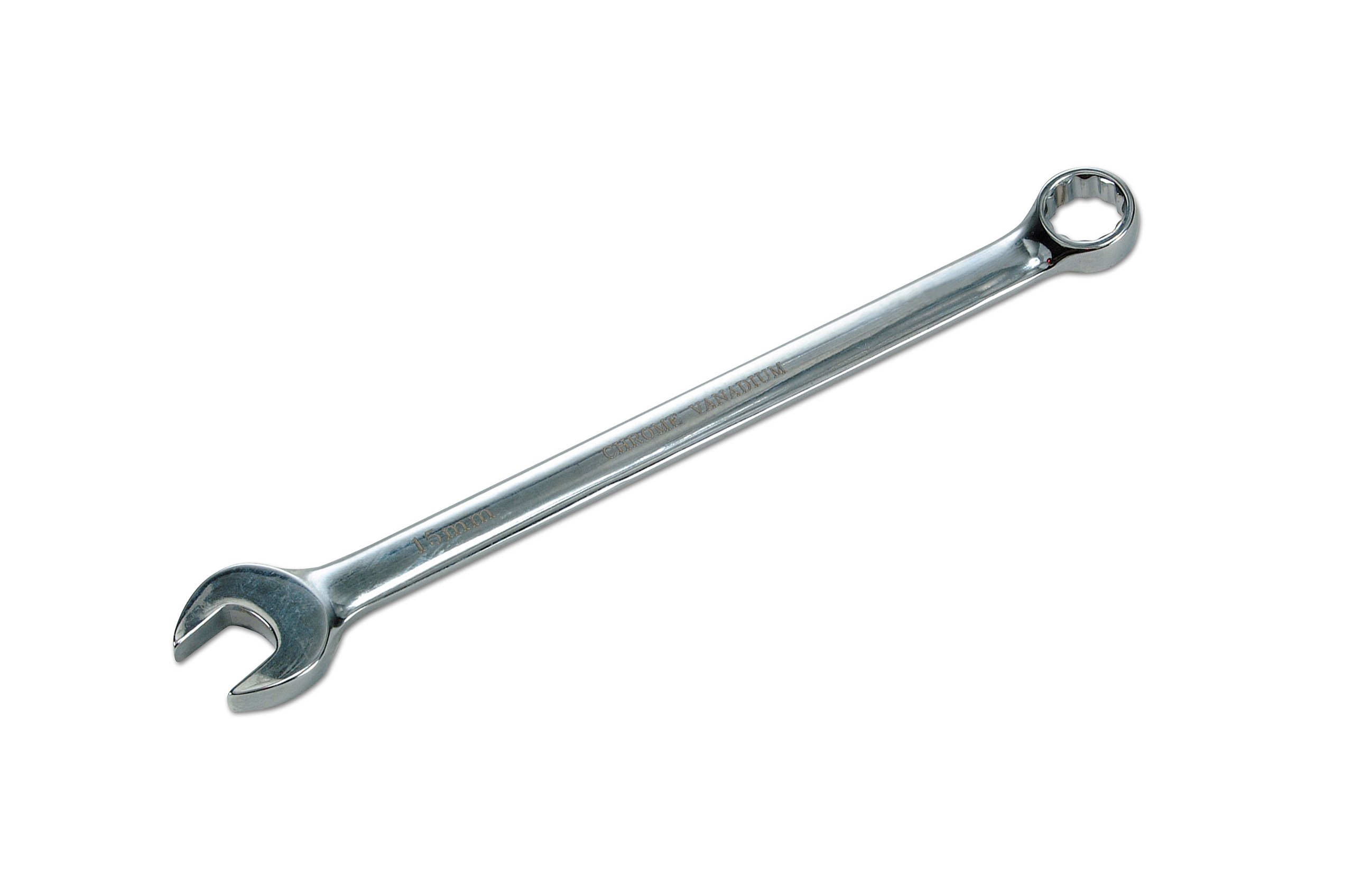 Laser 2365 Long Combination Spanner 18mm, Chrome