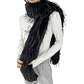 Eilova Orityle Women Faux Fur Plush Collar Scarf Winter Warm Long Infinity Scarves Fluffy Stole Shawl Wrap Shrug