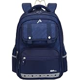Channie's High-End 17&rdquo; Waterproof Ergonomic Backpack &ndash; Durable with Strong Back Support &amp; Extra Pockets-Blue