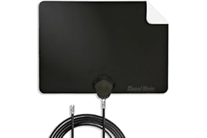 Channel Master FLATenna - Indoor Digital HDTV Antenna, 12' Coaxial Cable, Superior Reception Range & Signal Reliability, Supports 4K Smart TVs, OTA Broadcast & NextGen TV, Easy Install