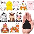 DMIGHT Fridge Magnets for Toddlers 1-3, Farm Animal Refrigerator Magnet for Kids, Baby Educational Gift, Full Back Magnetic Kids Magnets
