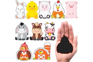 DMIGHT Farm Animal Fridge Magnets for Toddlers,Refrigerator Magnets for Kids Full Back Magnetic Kids Educational Toys Baby Magnets Gift for Fridge Whiteboard Cute Animals Cartoon Magnets