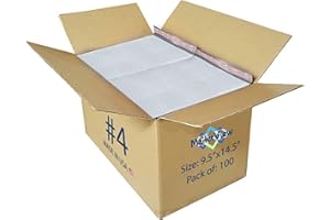 MAILERVIEW White Large Poly Bubble Mailers 9.5x14.5 inch #4 | Self Seal Padded Envelopes Cushioned Bubble Mailer | Usable Size 9.5x13.5 | WaterProof | Lightweight mailing Shipping Bags | 100 Pack Bulk | USA Made
