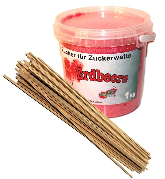 Amazon.de: 1 Kg Aromatisierter Zucker für bunte Zuckerwatte/Popkorn ...