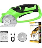 Cordless Electric Scissors 4V - Automatic Cardboard & Fabric Cutter With Safety Lock, LED Light, USB Charging