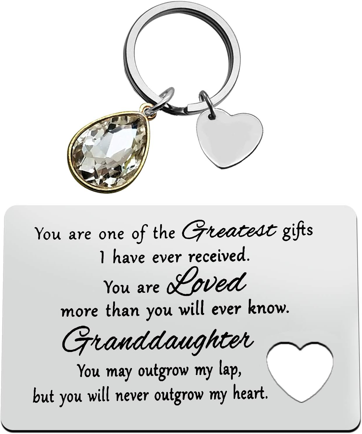 Granddaughter Gifts from Grandma Grandad Wallet Insert Card for Granddaughter You are Loved more than You will Ever Know Christmas Birthday Card Gifts for Granddaughter