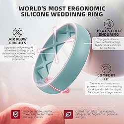 Egnaro Women's Bridal Rings Sets, Inner Arc