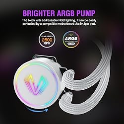 Vetroo V360 Liquid CPU Cooler, 3X 120mm Addressable