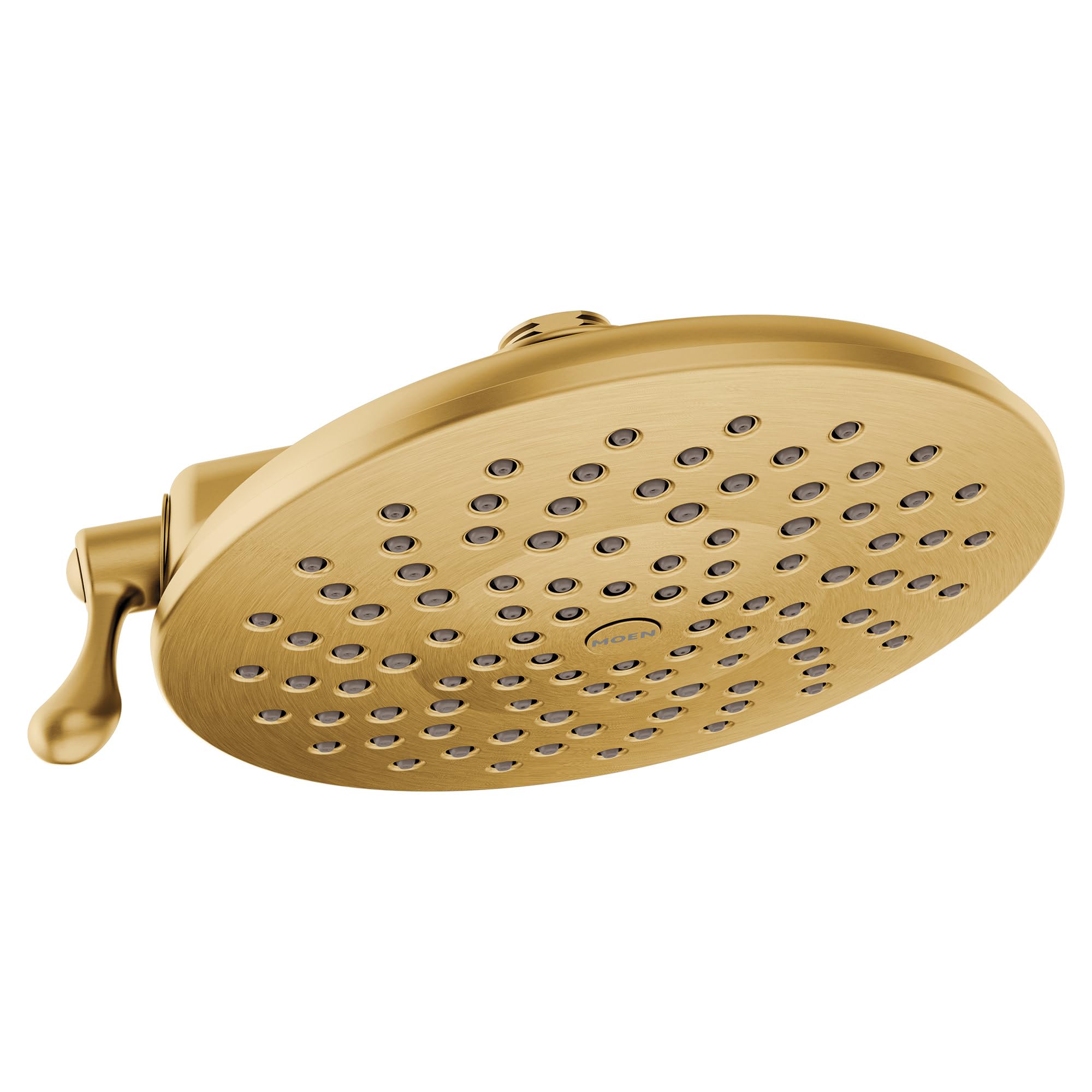 Moen Velocity Brushed Gold Showerhead Two-Function Rainshower 8-Inch Showerhead with Immersion Technology, S6320BG