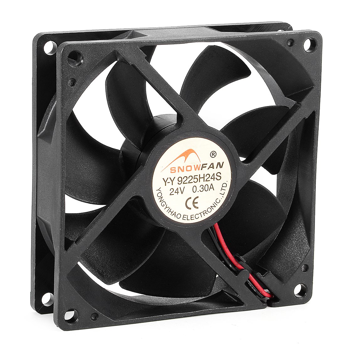 sourcing map 92mm x 92mm x 25mm 24V DC Cooling Fan Long Life HY Bearing Computer Case Fan