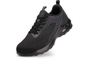 NIFOFISE Steel Toe Shoes for Women Men Safety Work Shoes Composite Toe Sneakers Slip Resistant