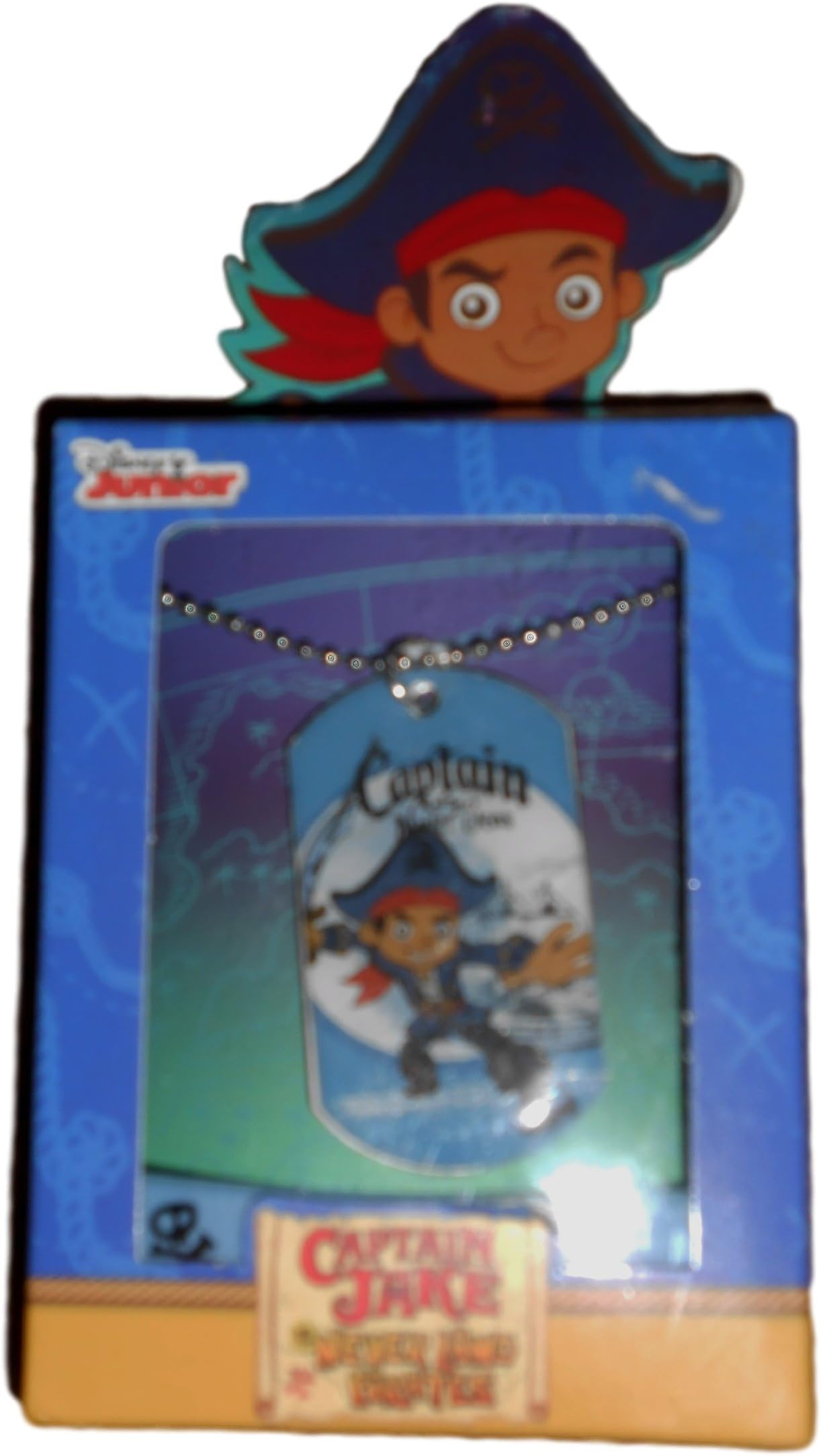 Disney Junior Captain Jake Enameled Dog Tag and Bracelet Band