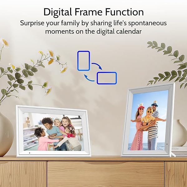 LINKDAZE DIGITAL CALENDAR 10.1” ELECTRONIC CALENDAR FOR FAMILY SCHEDULES, WIFI SMART CALENDAR BUILT-IN 32GB MEMORY, 1280 * 800 IPS HD TOUCHSCREEN INTERACTIVE FAMILY PLANNER & MEAL PLANNER-WHITE