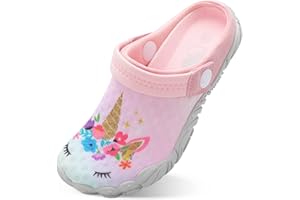 BESROAD Kids Girls Boys Quick Dry Athletic Water Shoes Sandals Pool Swim Outdoor Sandals Wide House Clog Slippers