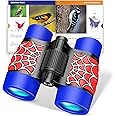 Binoculars Toys for Kids Ages 3-8: Spidolapse Outdoor Adventure Toy with Bird Watching Guide for 4 5 6 7 8 Year Old Boys Girls Birthday Gifts Toddler Travel Camping Binoculars Toy Age 4-6