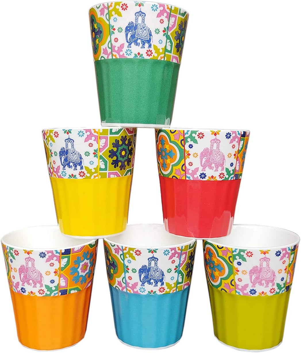 The Bombay Store - Colour Pop Kullads Set of 6 (180 ml Each)
