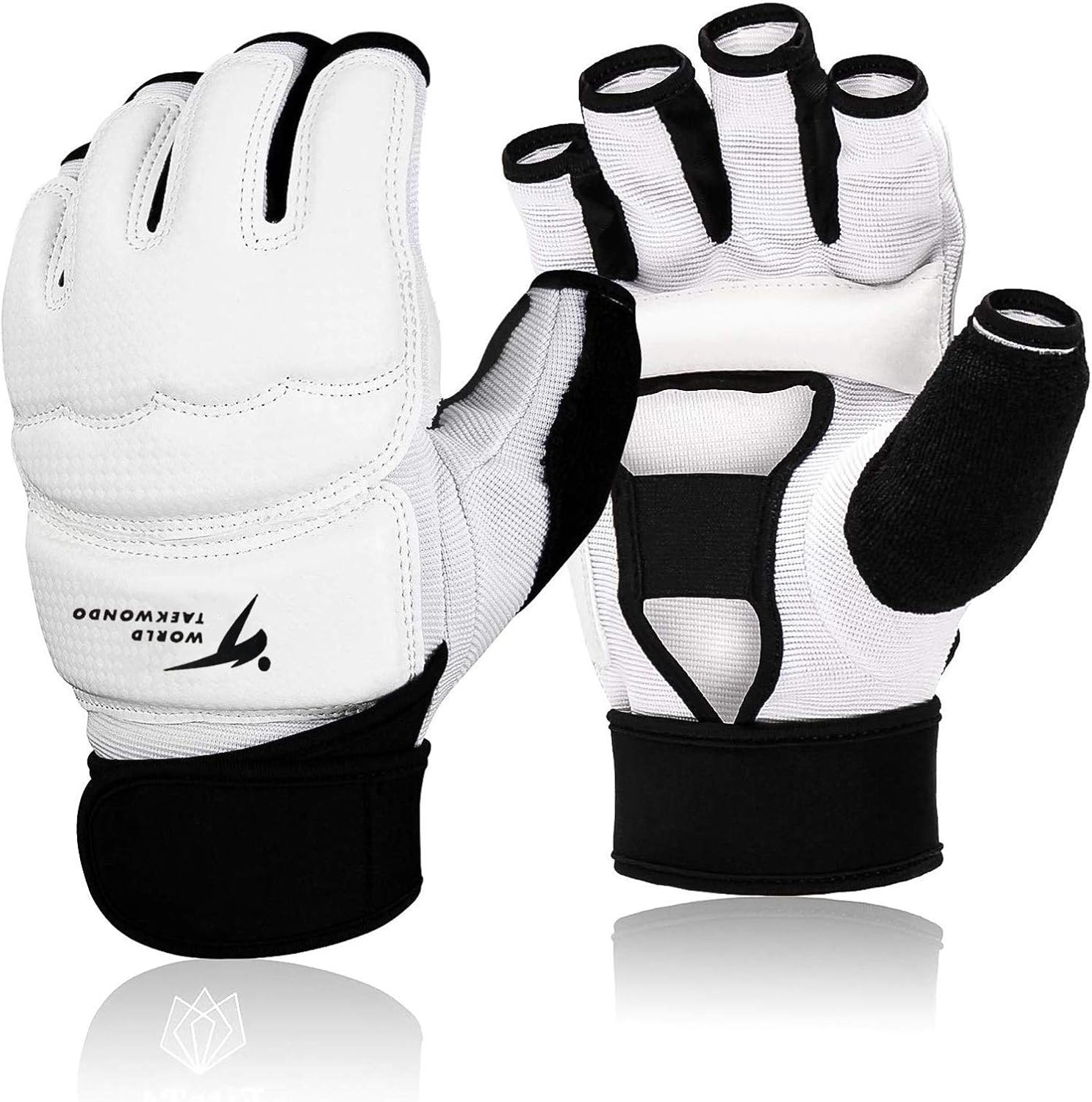 Taekwondo Gloves Men Women Kids Half Finger Leather for Boxing