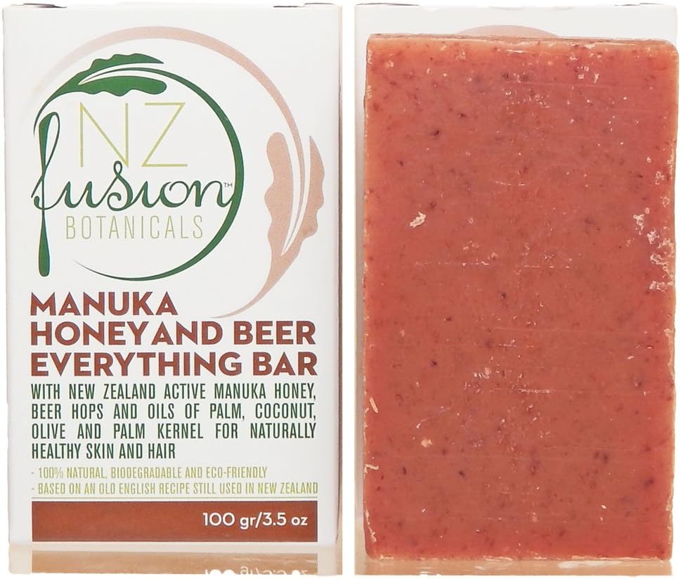 Active Manuka Honey Natural Soap and Shampoo Bar Set of Two