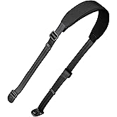 ALPAKA Padded Shoulder Strap - Adjustable, Removable Crossbody Strap for Purses, Handbags & Sling Bags - Made with Durable Axoflux 210D Nylon - Comfortable Cushioned Design for All-Day Wear,Black