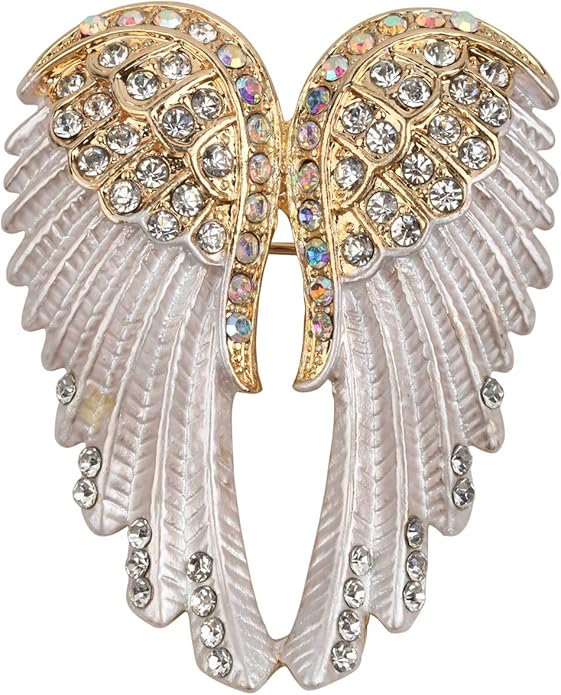 Szxc Women's Guardian Angel Wings Pin Brooches & Pendants 2
