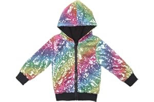 Cilucu Kids Jackets Girls Boys Sequin Zipper Coat Jacket for Toddler Birthday Christmas Clothes