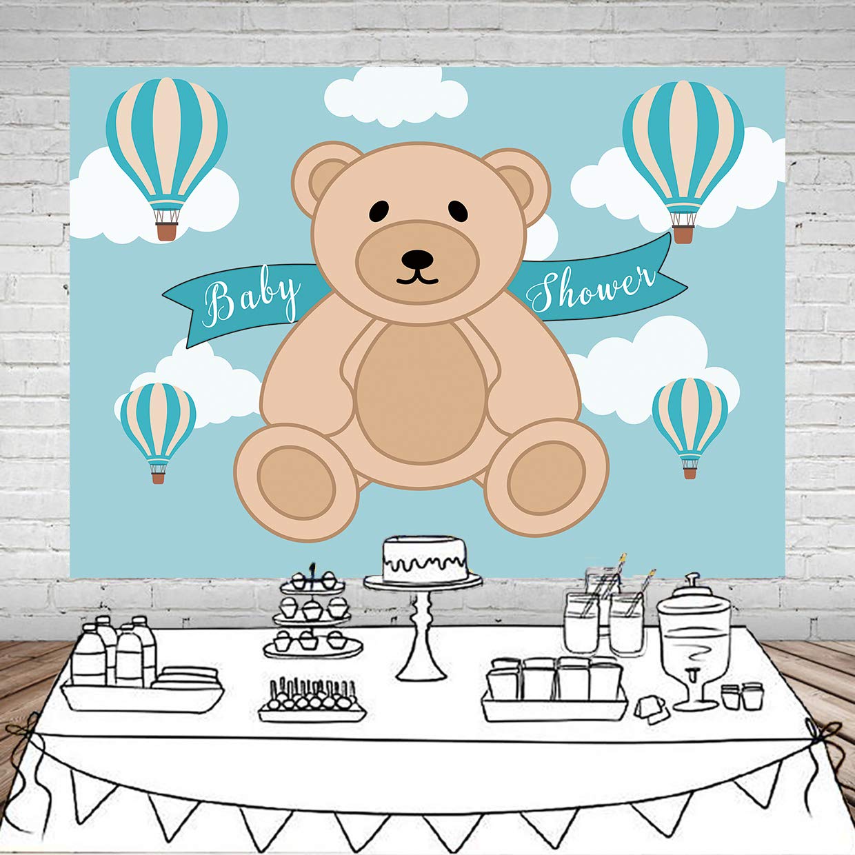 Care Bears Vinyl Sticker Poster Vintage Birthday Party Supplies