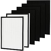 Climestar H13 HEPA Filter Replacement Compatible with Sears/Kenmore 83190 Air Filters fits Kenmore Air Cleaner Models 85250 and 83250 (2-Pack HEPA, 4-Pack Prefilters)