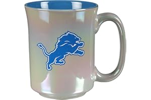 The Memory Company Officially Licensed 15oz Iridescent Mug with Logo, Detroit Lions